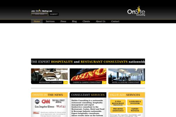 Onsite theme site design template sample