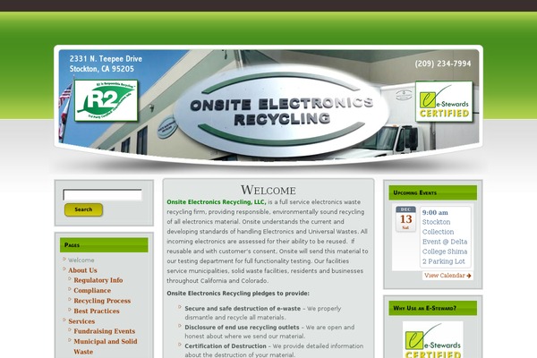 onsiteelectronicsrecycling.com site used Limegreen_ad