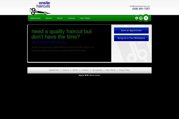 onsitehaircuts.com site used Onsitehaircuts