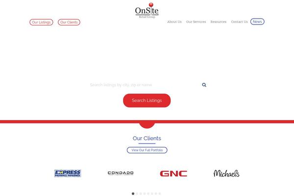 Onsite theme site design template sample