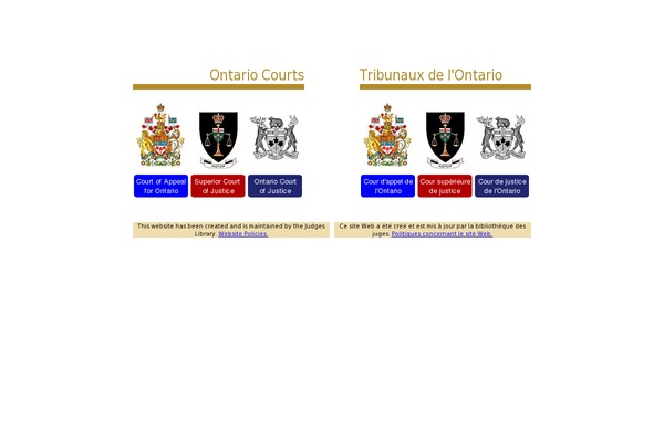 ontariocourts.ca site used Ontariocourts