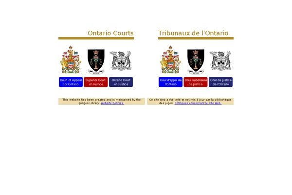 ontariocourts.on.ca site used Ontariocourts