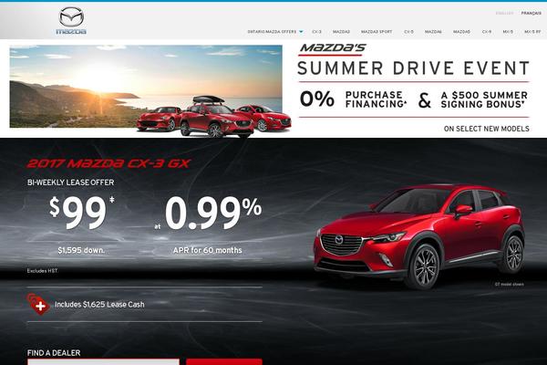 ontarioregionmazdaoffers.ca site used Mazda