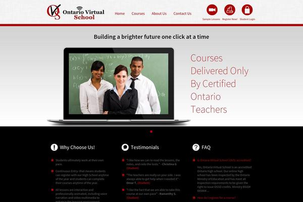 ontariovirtualschool.ca site used Ovstheme