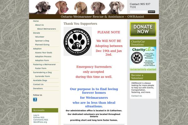 WordPress website example screenshot