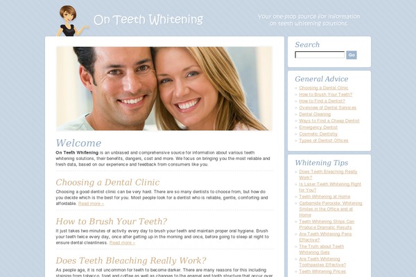 onteethwhitening.com site used Onteethwhitening