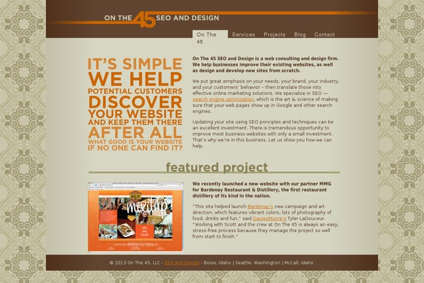 onthe45.com site used Ot45
