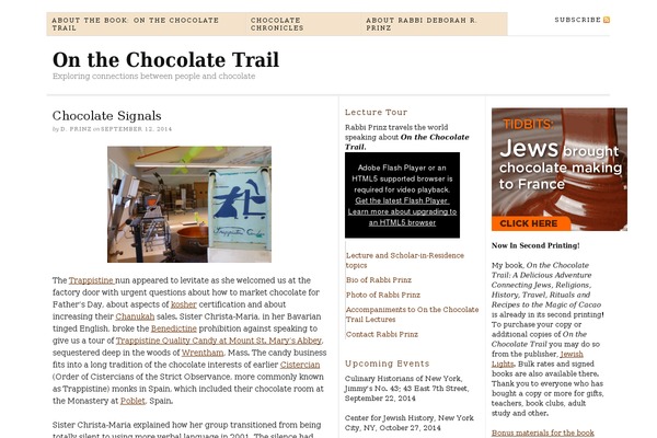 onthechocolatetrail.org site used Chocolatetrail