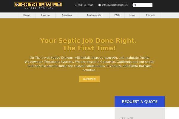 onthelevelseptic.com site used On-the-level