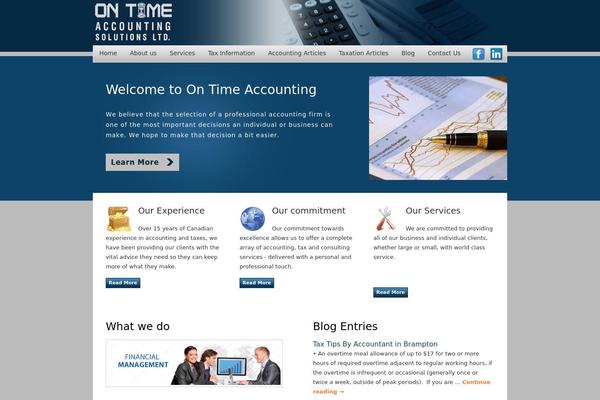 ontimeaccounting.ca site used Ontime_theme