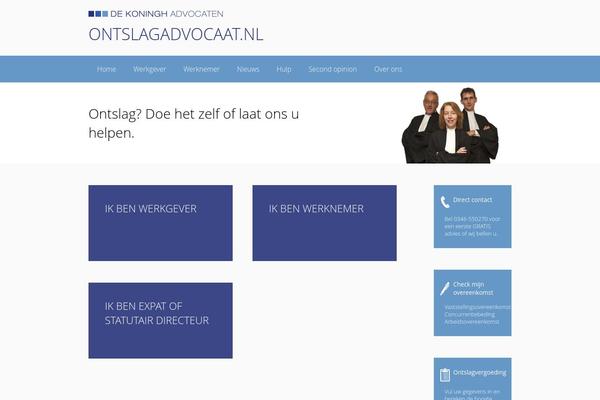 ontslagadvocaat.nl site used Ontslag