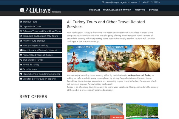 onturkeytours.com site used Turkeytours
