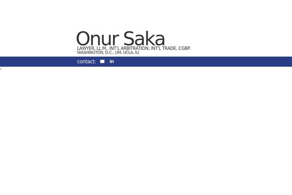 onursaka.com site used Onursakatheme