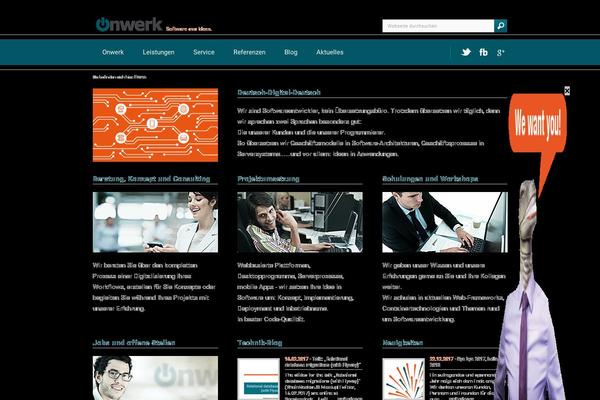 onwerk.de site used Onwerk_theme