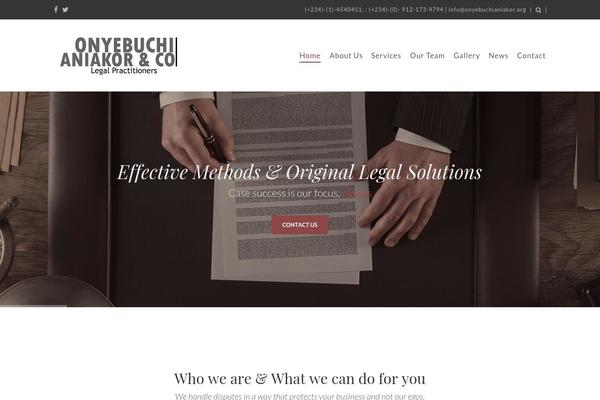 WordPress website example screenshot