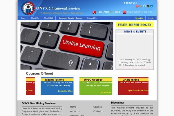 Site using Ditty News Ticker plugin