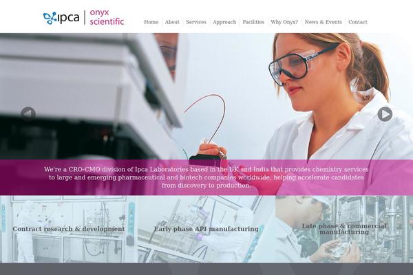 onyx-scientific.com site used Onyx-theme