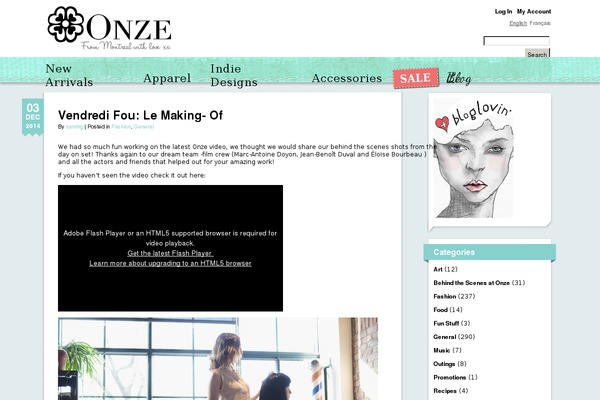 onzeblog.com site used Onzeblog2