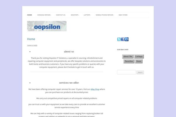 WordPress website example screenshot