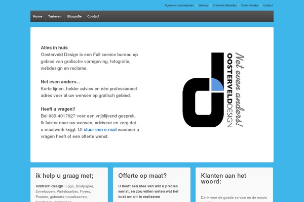 WordPress website example screenshot