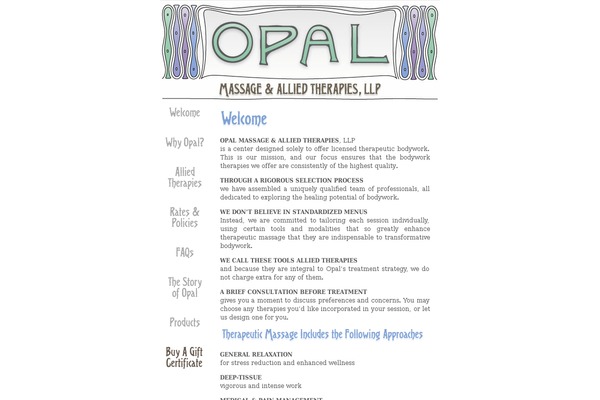 opal theme site design template sample