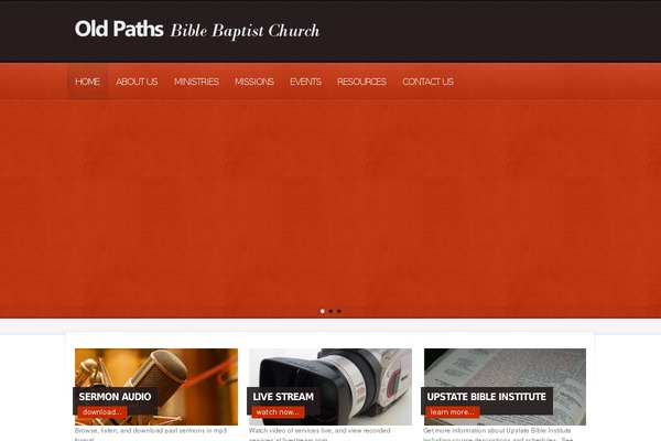 Churchope theme site design template sample