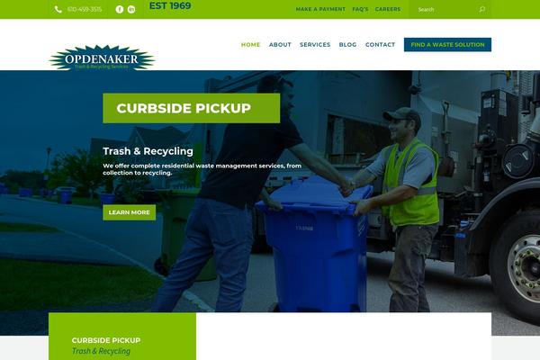 Recycle theme site design template sample