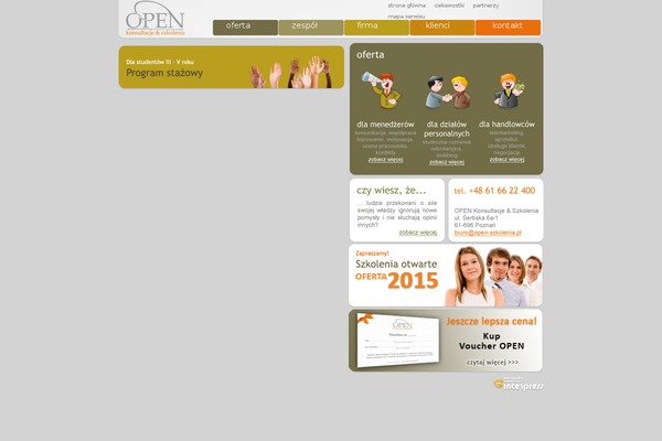Open theme site design template sample