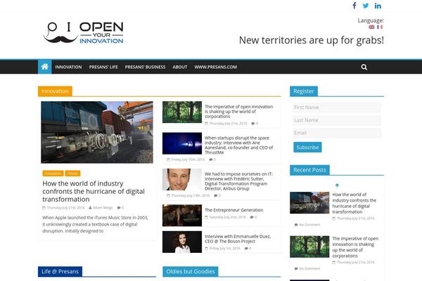 WordPress website example screenshot