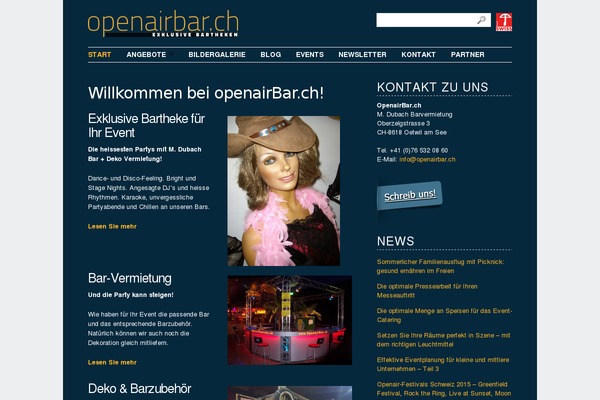 openairbar.ch site used Openairbar