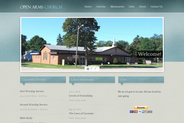 Antioch theme site design template sample