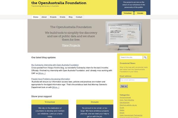 openaustraliafoundation.org.au site used Oaf-thematic