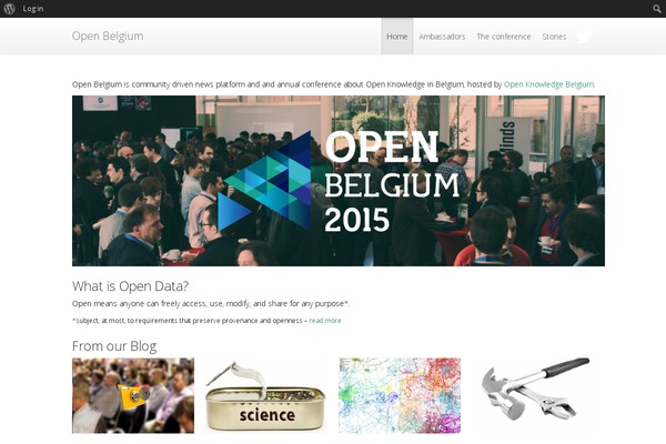 openbelgium.be site used Wordpress Theme Okfn