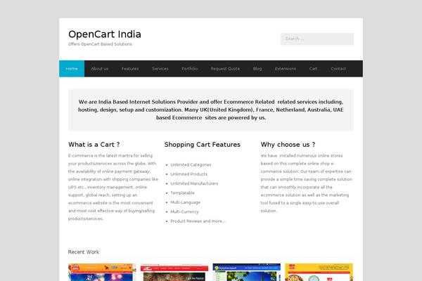 opencartindia.com site used Wpex-corporate