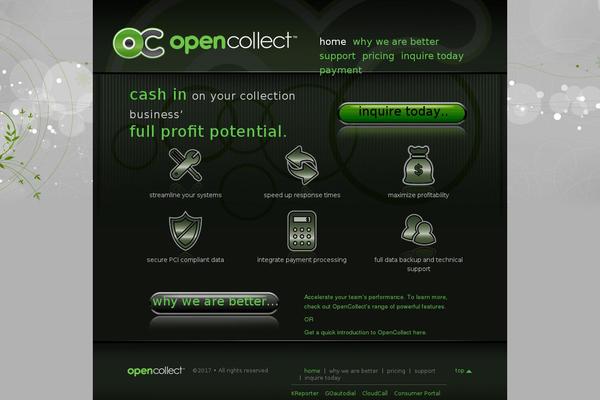 opencollect.com site used Opencollect