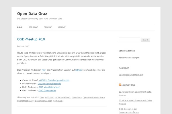 opendatagraz.at site used Opendatagraz