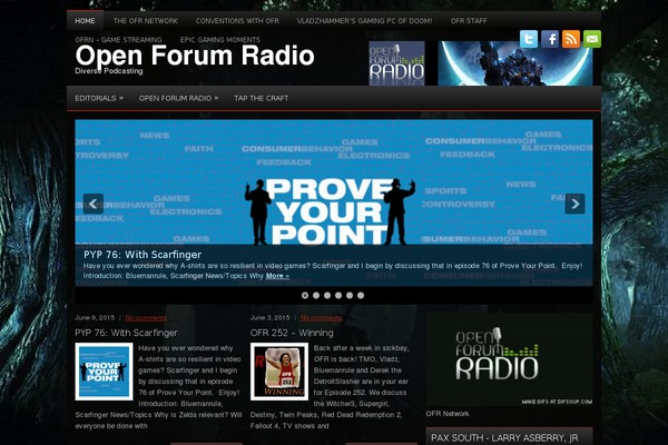openforumradio.com site used Videogamer