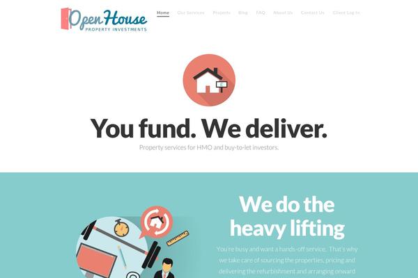 openhousepropertyinvestment.co.uk site used X | The Theme