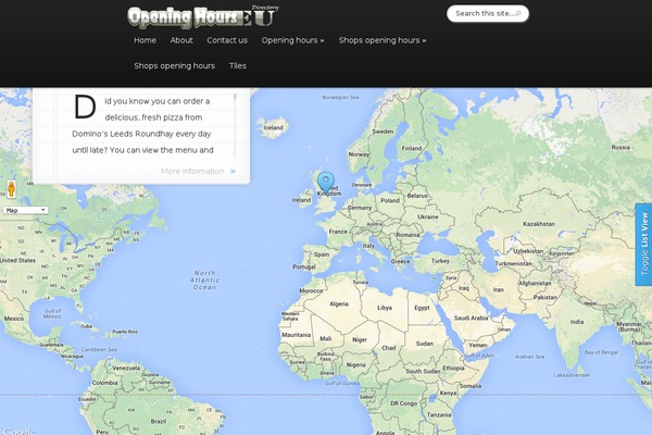 openinghours.eu site used Explorable