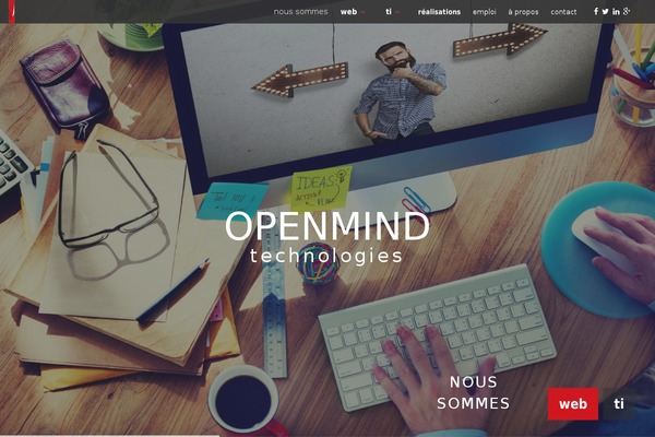 Openmind theme site design template sample