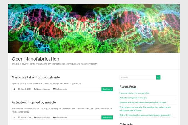 Spacious theme site design template sample