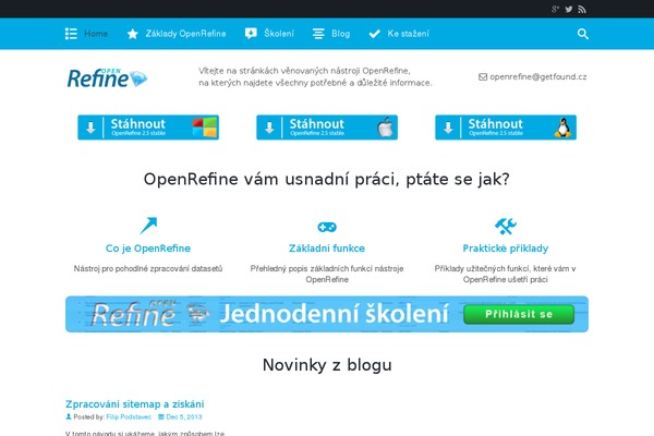 openrefine.cz site used Im-startup