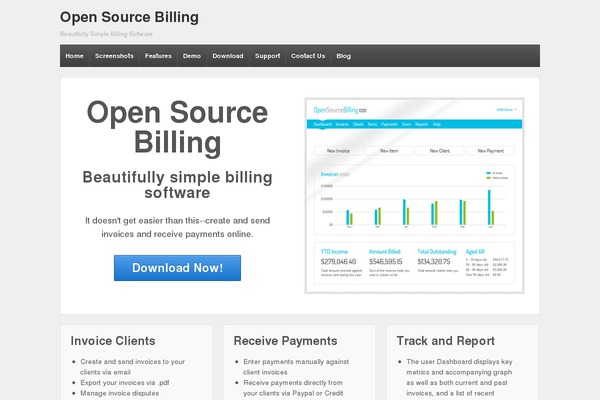 opensourcebilling.org site used Opensourcebilling