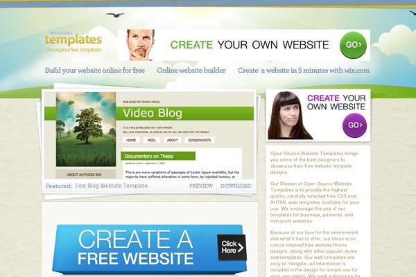 WordPress website example screenshot