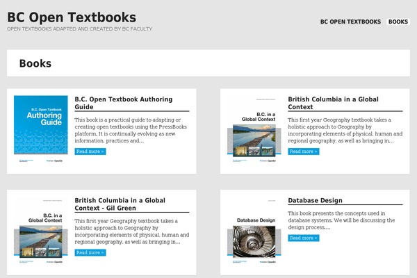 opentextbc.ca site used Pressbooks-aldine