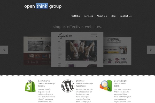 openthinkgroup.com site used Pixelpress