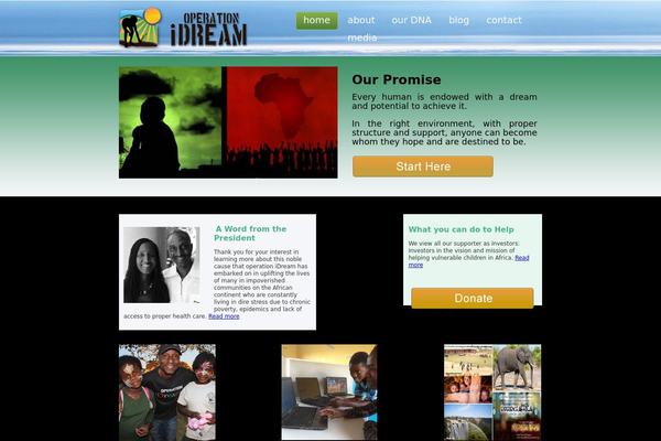 iDream theme site design template sample