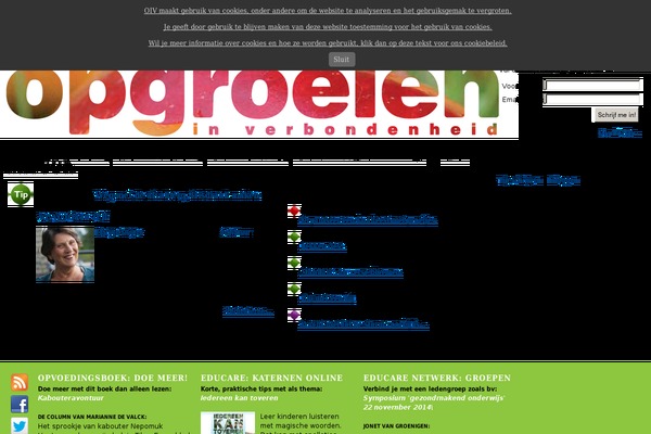 opgroeieninverbondenheid.nl site used Opgroeien