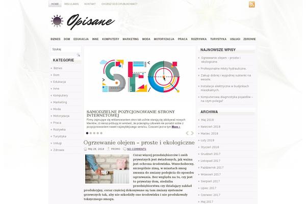 opisane.pl site used Simply