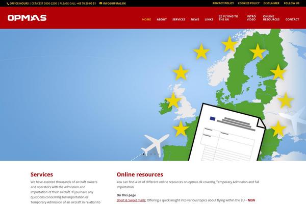 WordPress website example screenshot